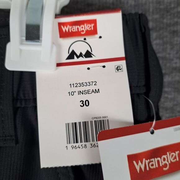 Wrangler Outdoor Performance Zip Utility Shorts Men's Black Sz 30 UPF 50 NWT - Picture 6 of 11